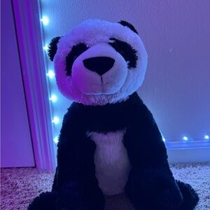 Charming Plush Panda Toy - Black and White